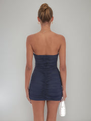 Sheath/Column Sexy Strapless Ruched Sleeveless Short/Mini Homecoming Dresses