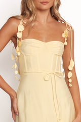 Della Midi Dress - Yellow