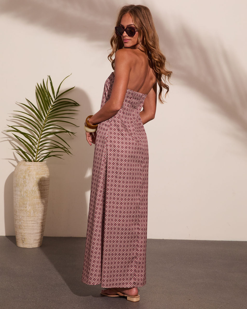 Bahama Bliss Abstract Print Maxi Dress