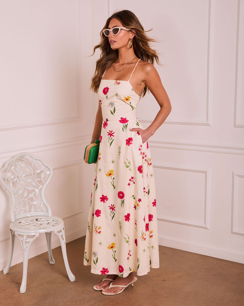Flora Poise Floral Maxi Dress