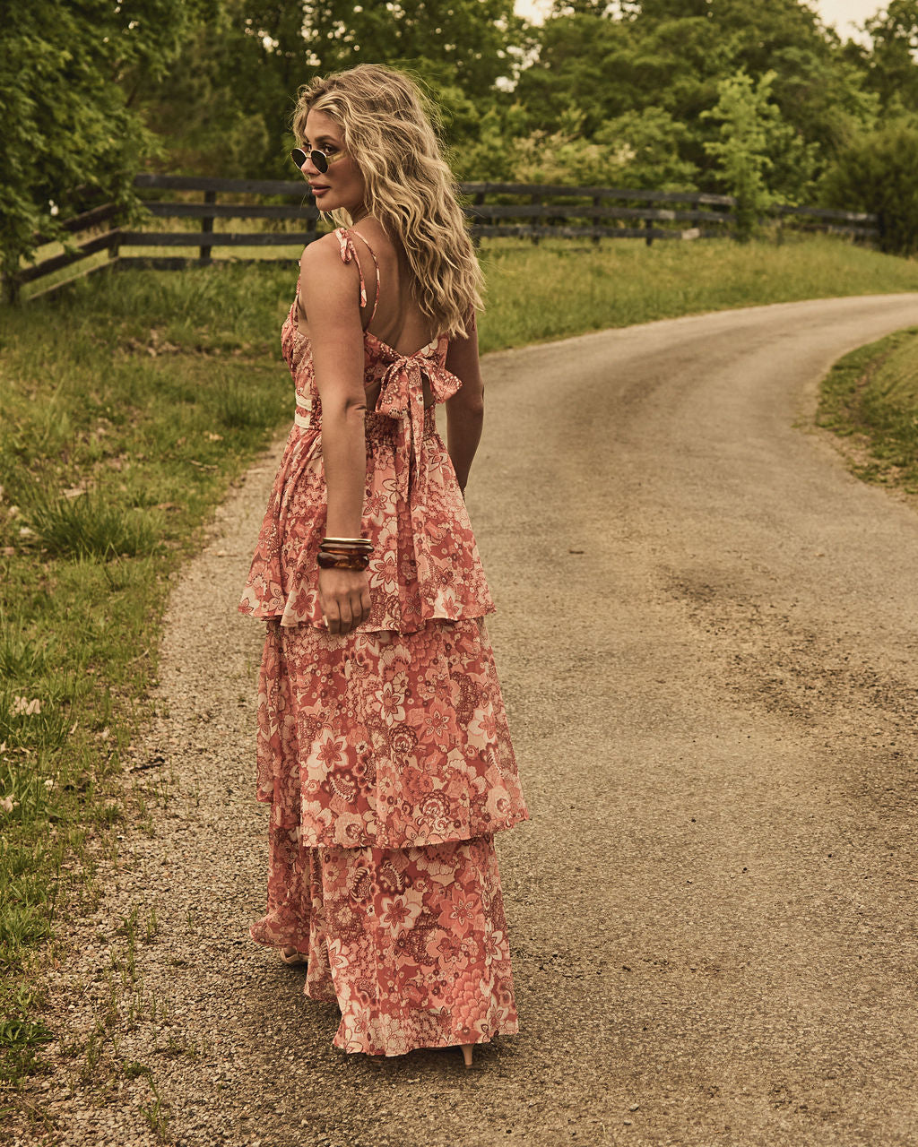 Wildflower Rodeo Tiered Floral Maxi Dress