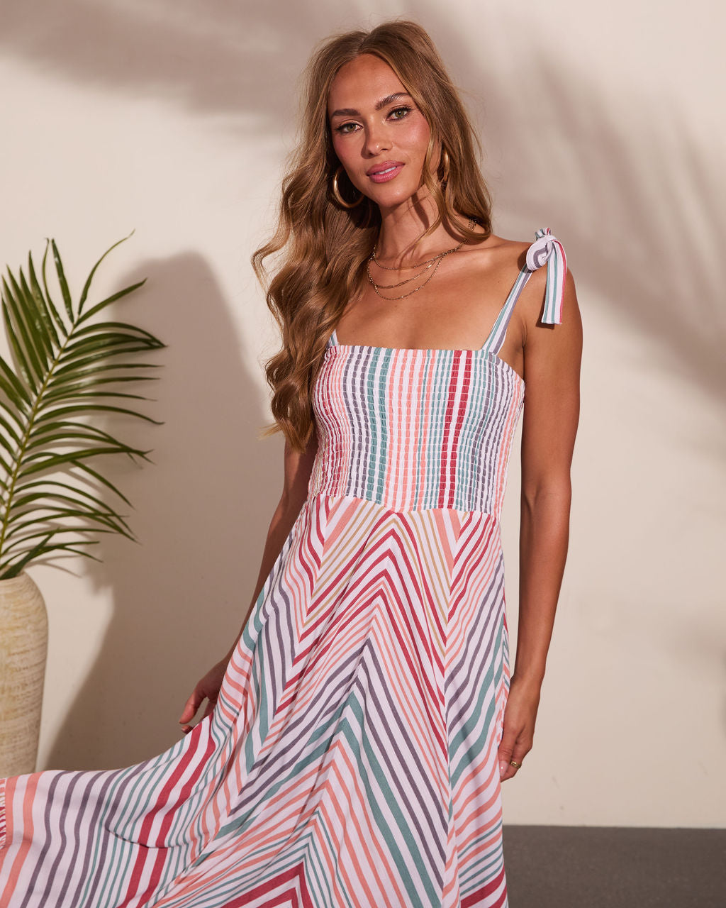 Sunkissed Riot Striped Maxi Dress