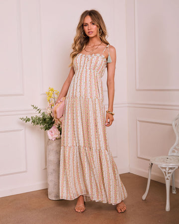 Scenic Views Tiered Floral Maxi Dress