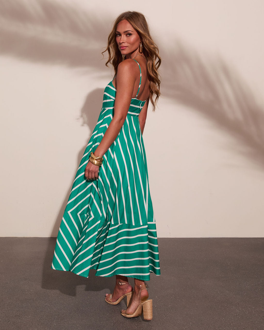 Sea Calling Cotton Striped Maxi Dress