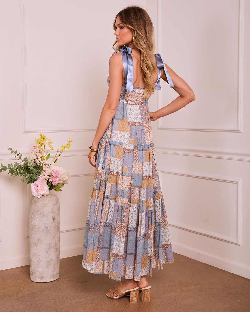Sunbloom Poise Patchwork Maxi Dress