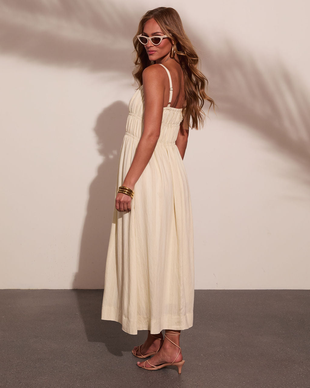 Lelanie Linen Blend Maxi Dress