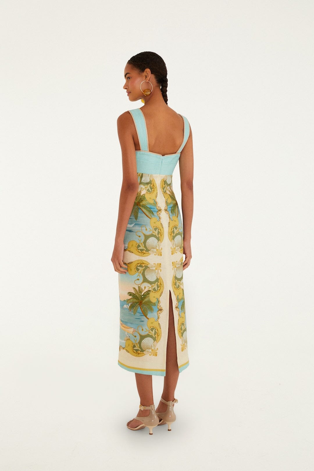 Multicolor Royal Sea Maxi Dress