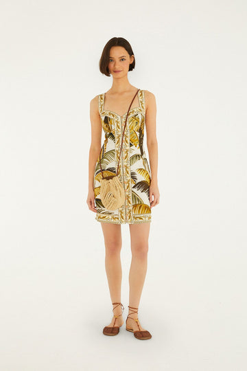 Off-White Trancoso Buttoned Mini Dress