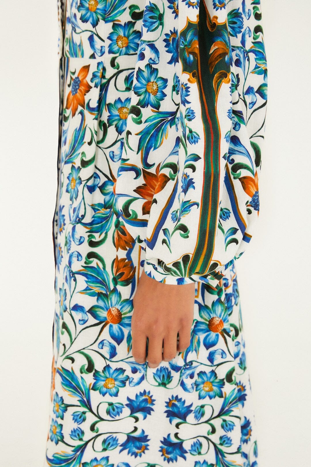 Off-White Flora Tile Maxi Dress