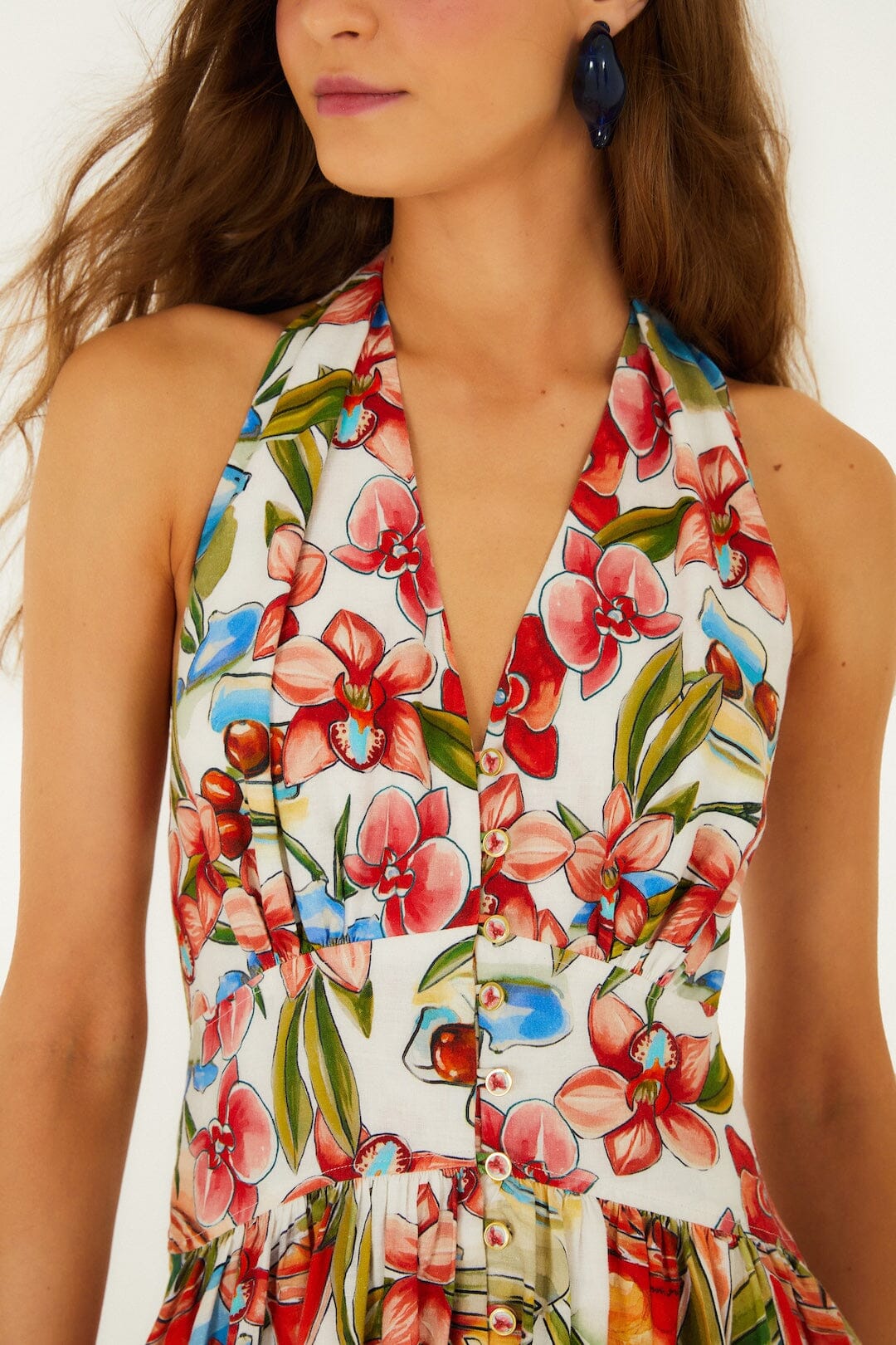 Off-White Cocktail Maxi Dress