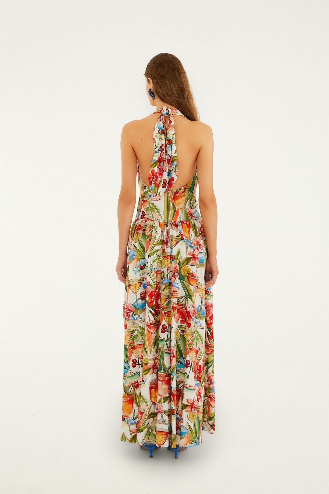 Off-White Cocktail Maxi Dress