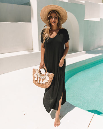 Farmers Market Pocketed Modal Maxi Dress