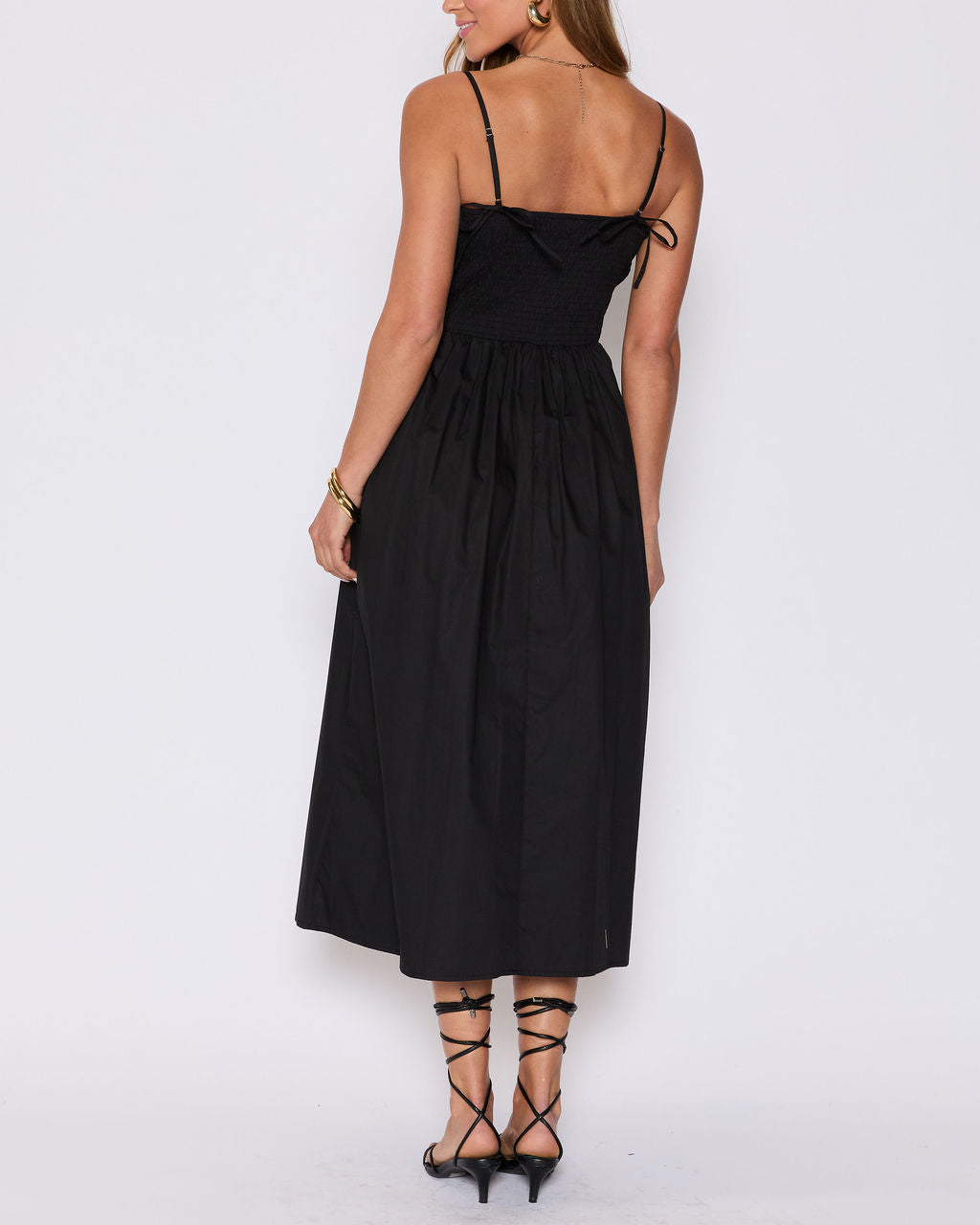 Summer Essential Cotton Smocked Maxi Dress