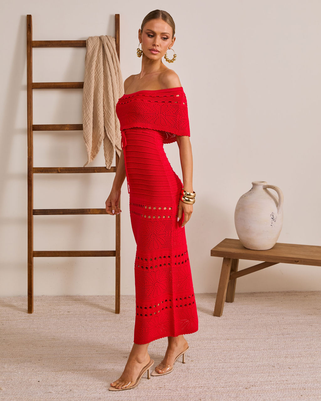 Siena Sun Strapless Knit Maxi Dress