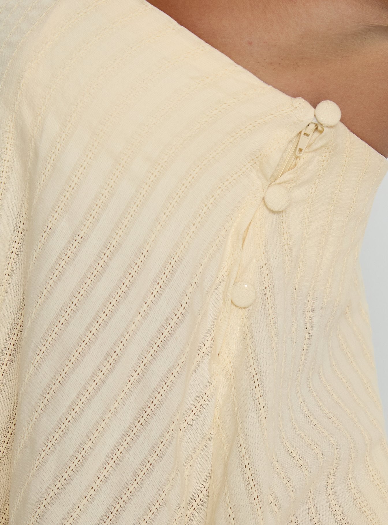 Gypsea Strapless Swing Mini Dress Butter Yellow