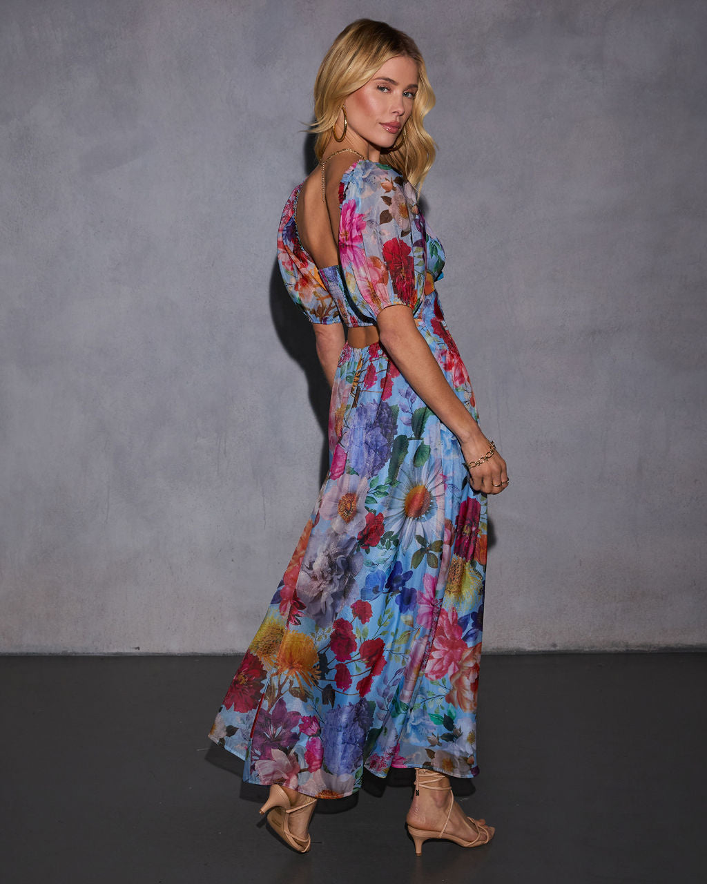 Sweet Blooms Floral Maxi Dress