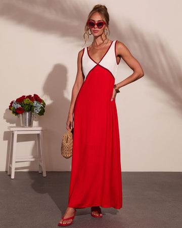 Alexandrea Colorblock Maxi Dress