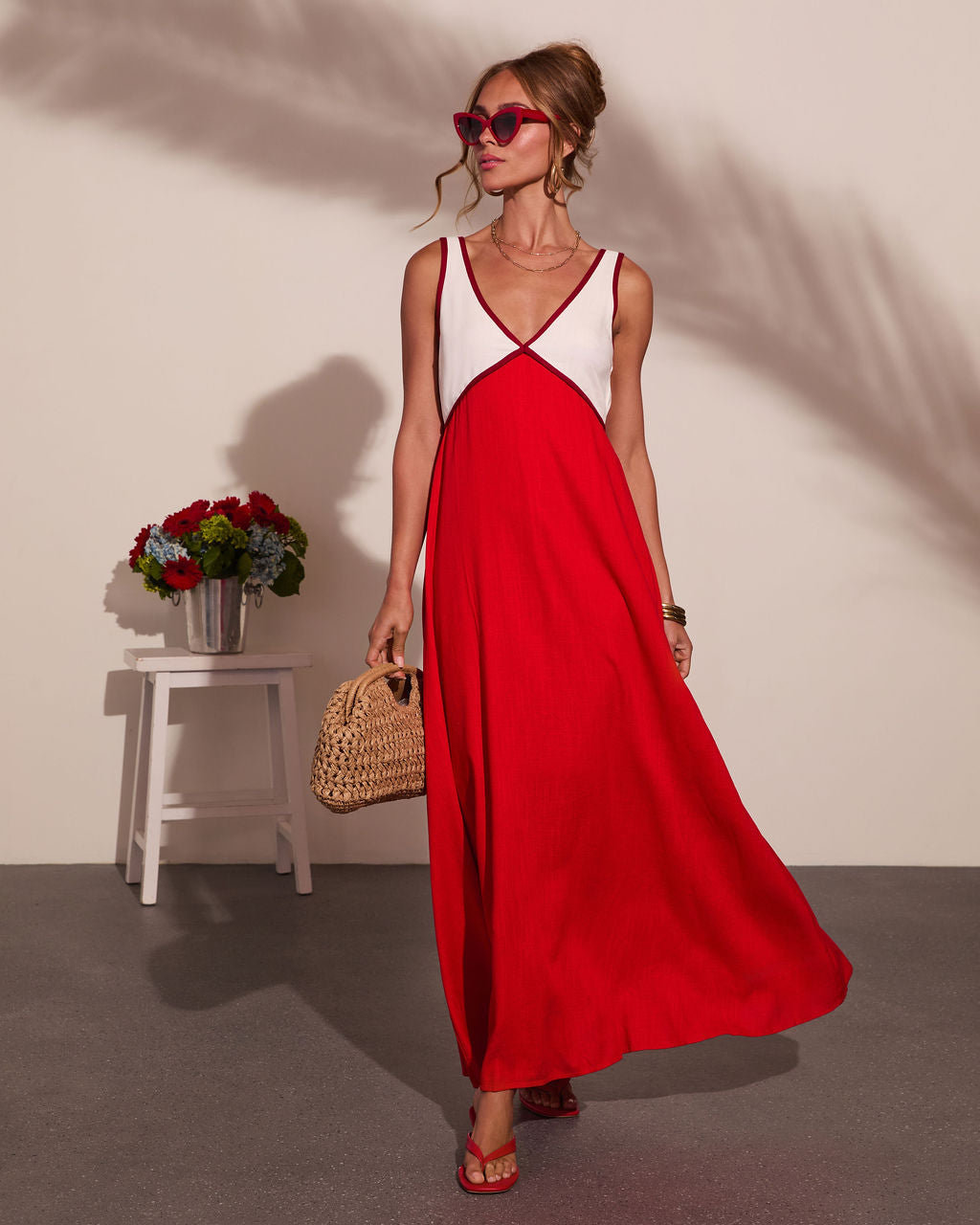 Alexandrea Colorblock Maxi Dress