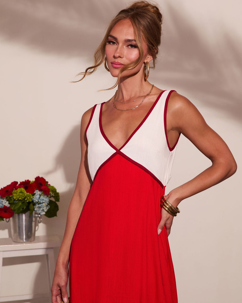 Alexandrea Colorblock Maxi Dress