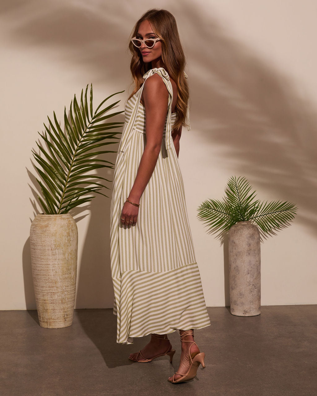 Colene Striped Maxi Dress