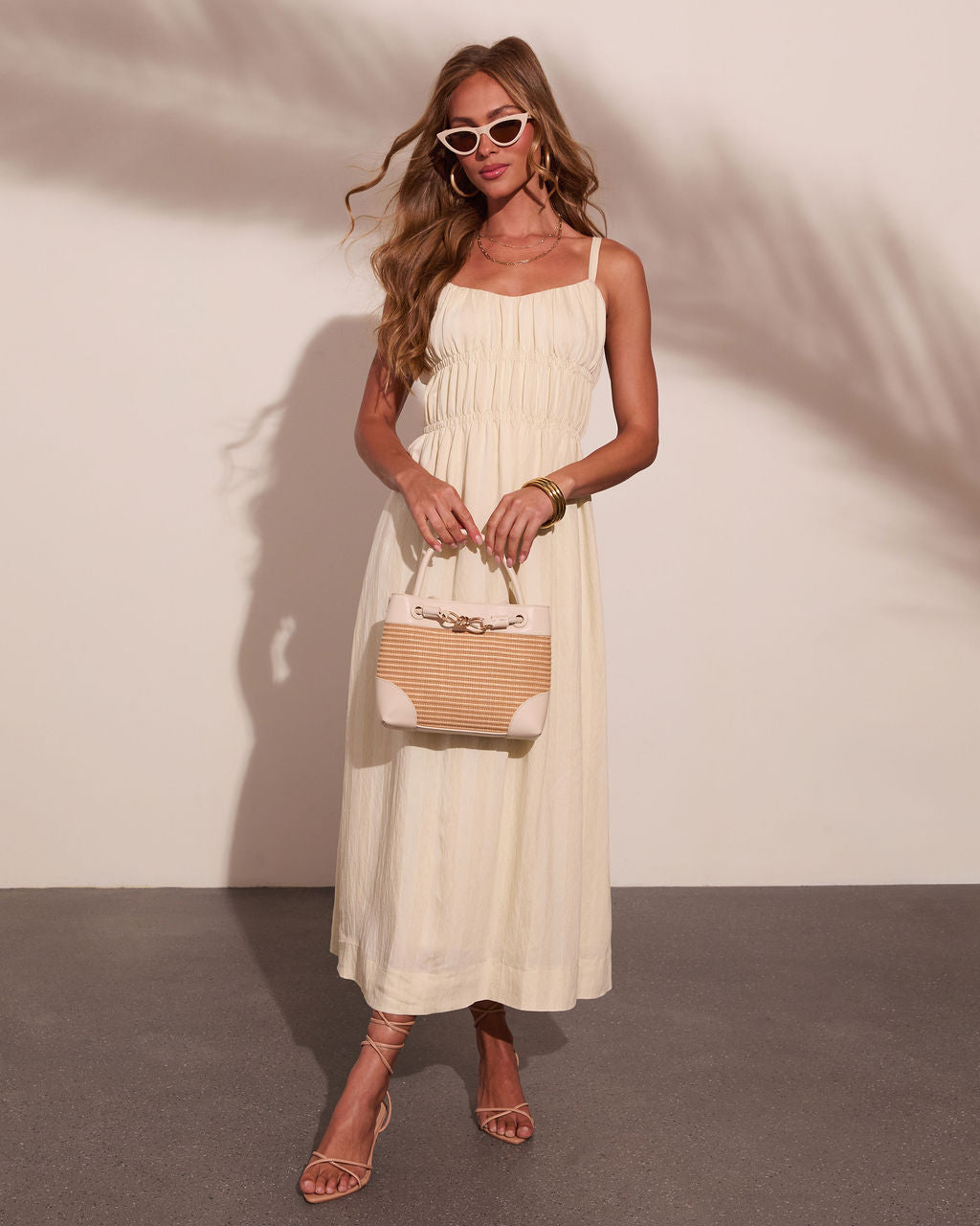 Lelanie Linen Blend Maxi Dress