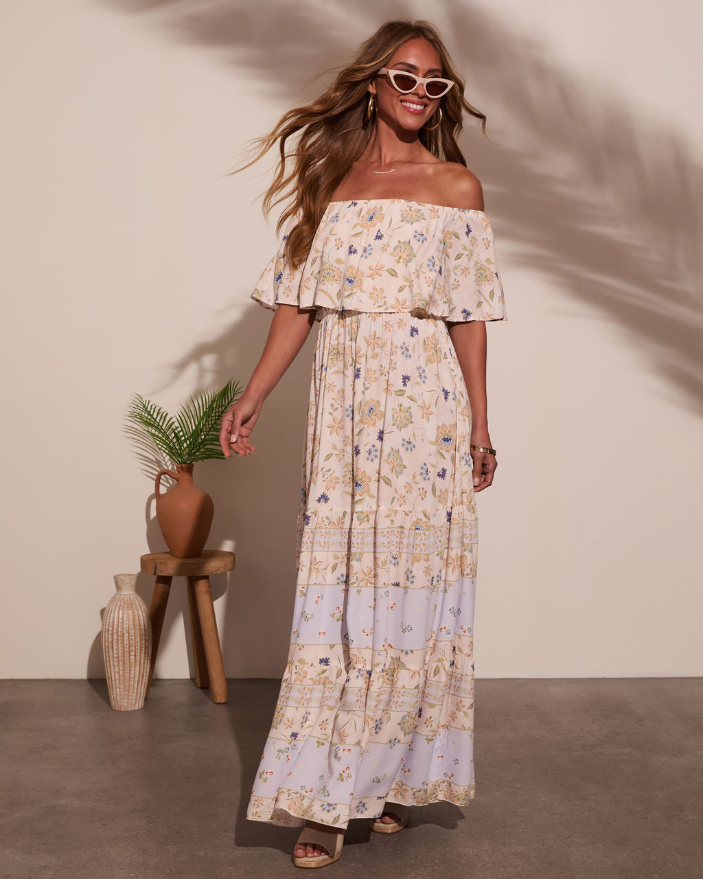 Niah Off The Shoulder Maxi Dress