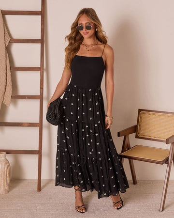 Moonflower Tiered Floral Maxi Dress