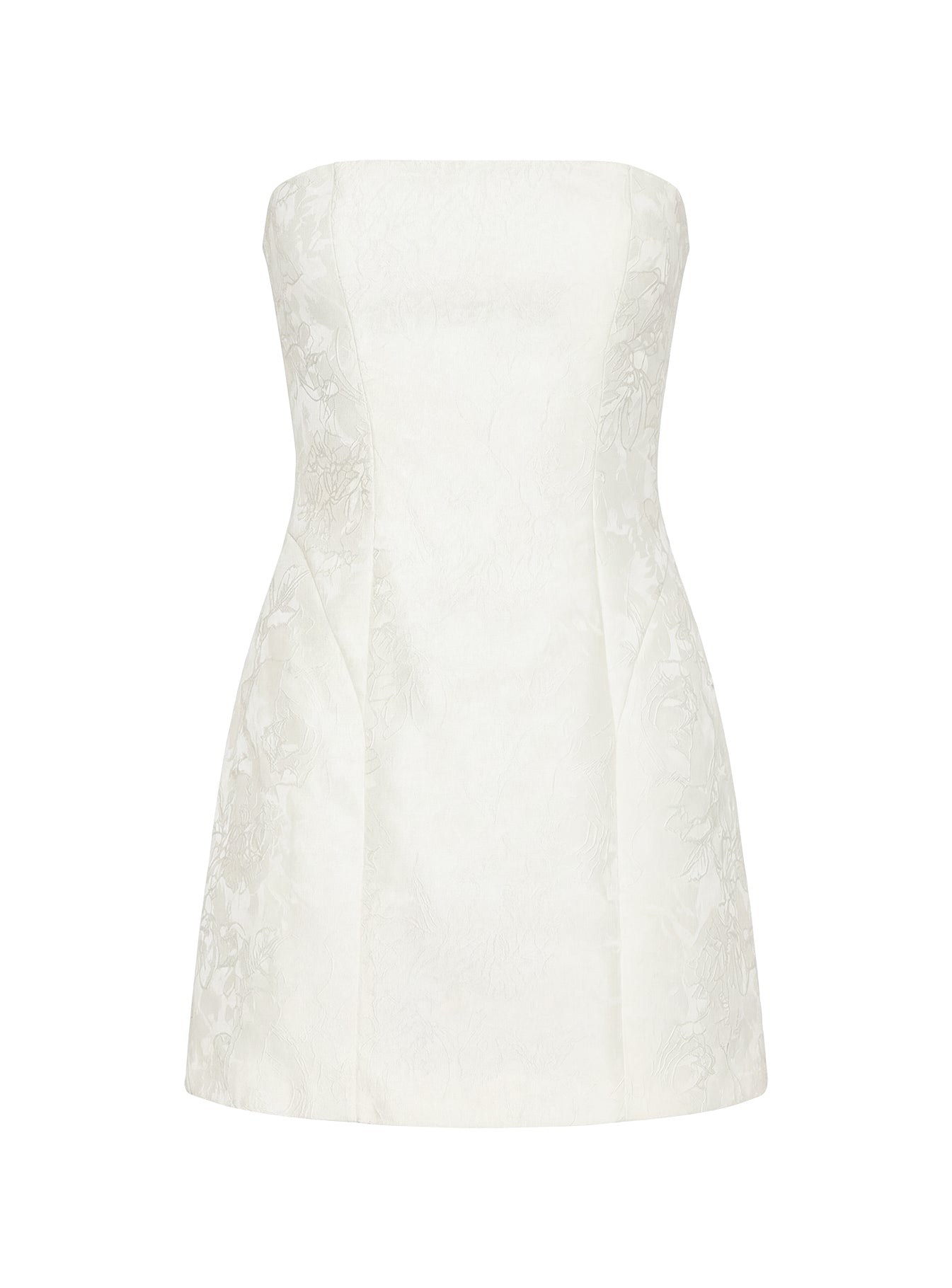 Heaven Sent Strapless Mini Dress White
