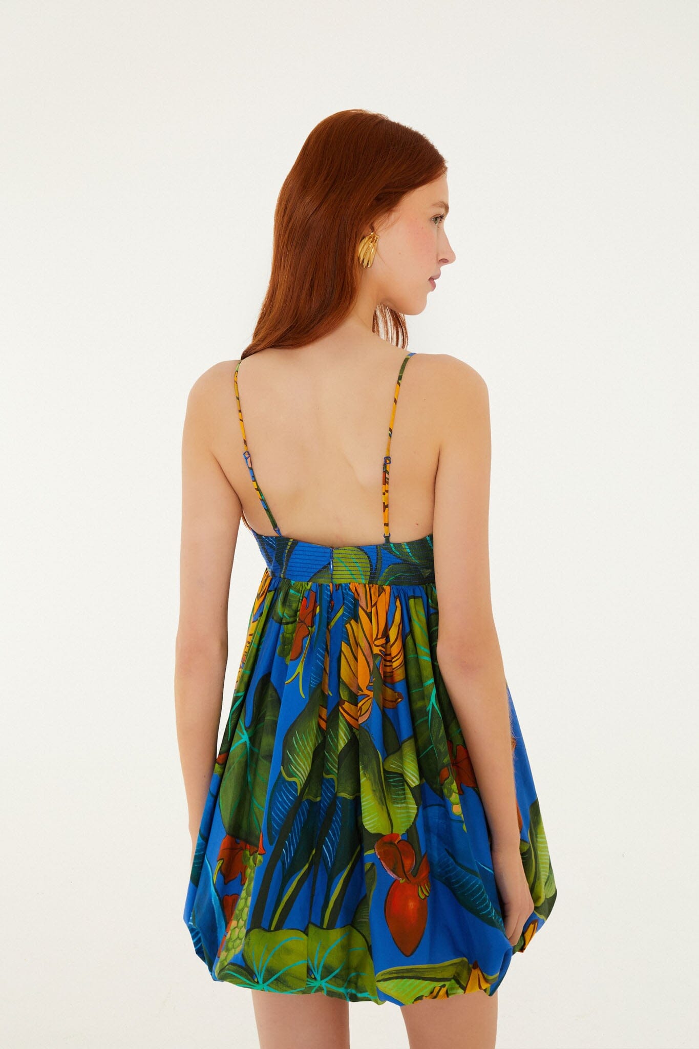 Blue Banana Grapes Sleeveless  Mini Dress