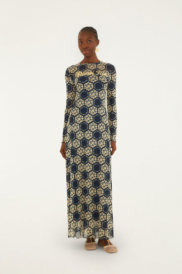 Blue Farm Club Long Sleeve Maxi Dress