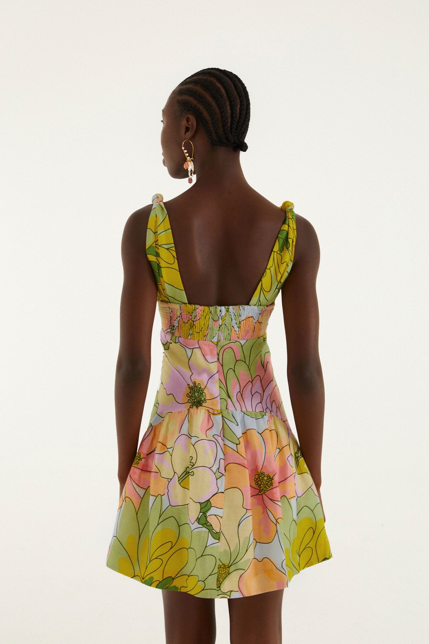 Light Blue Spring Affair Cut-Out  Mini Dress