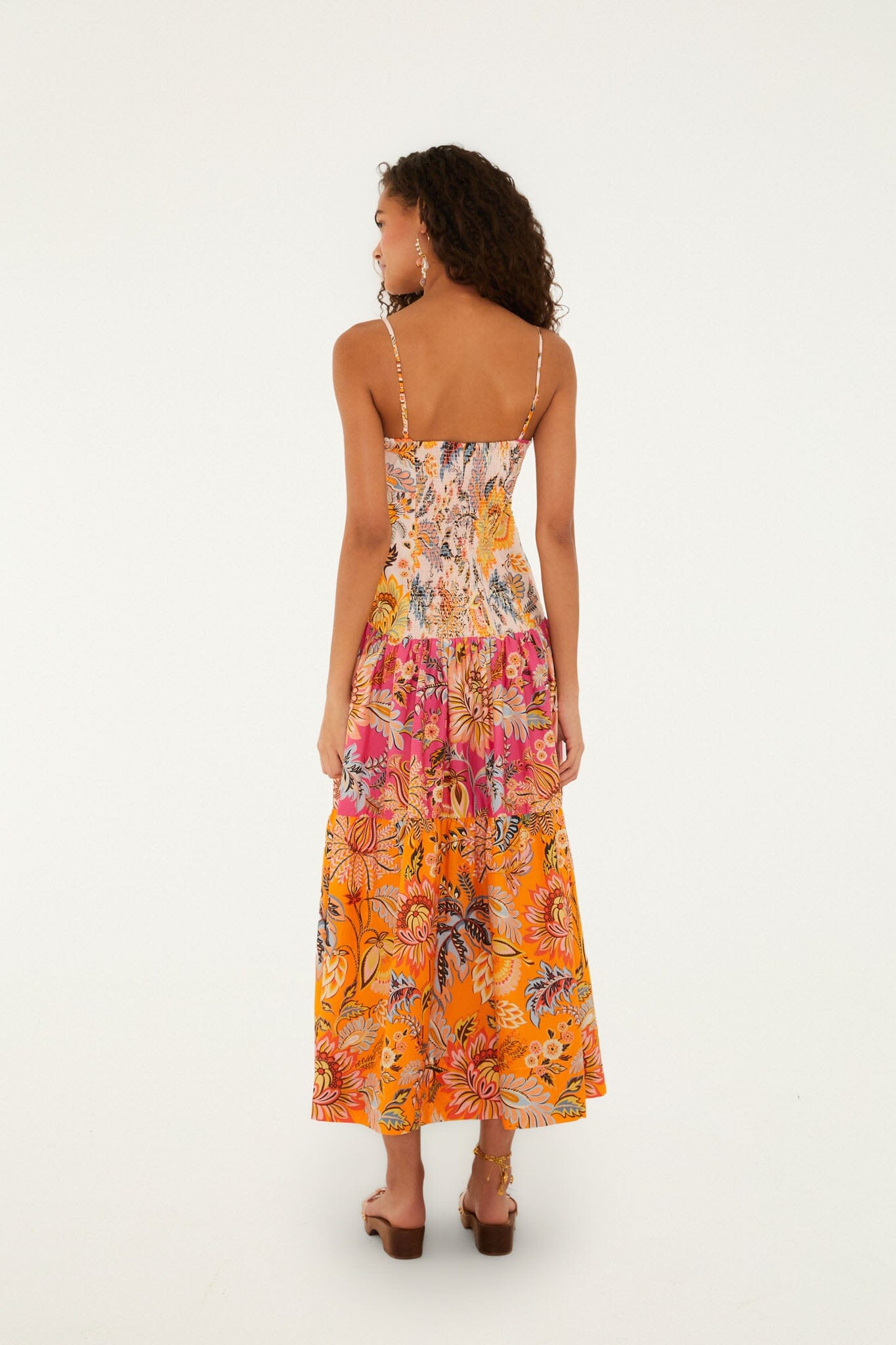 Multicolor Ligia Floral Mix  Maxi Dress