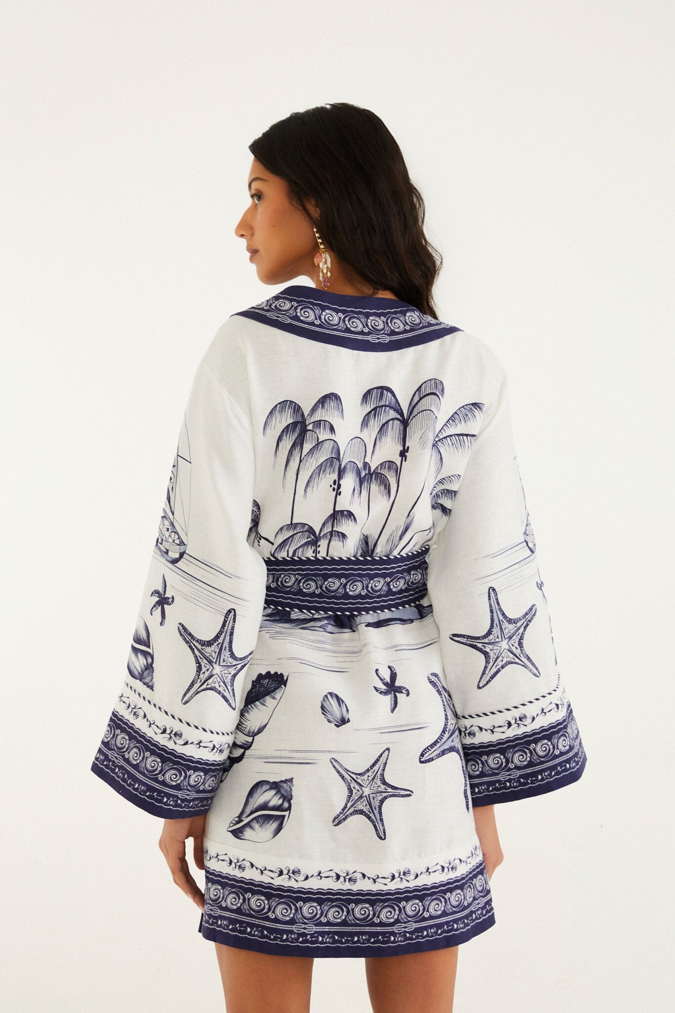 Off-White Coast Scarf  Mini Dress
