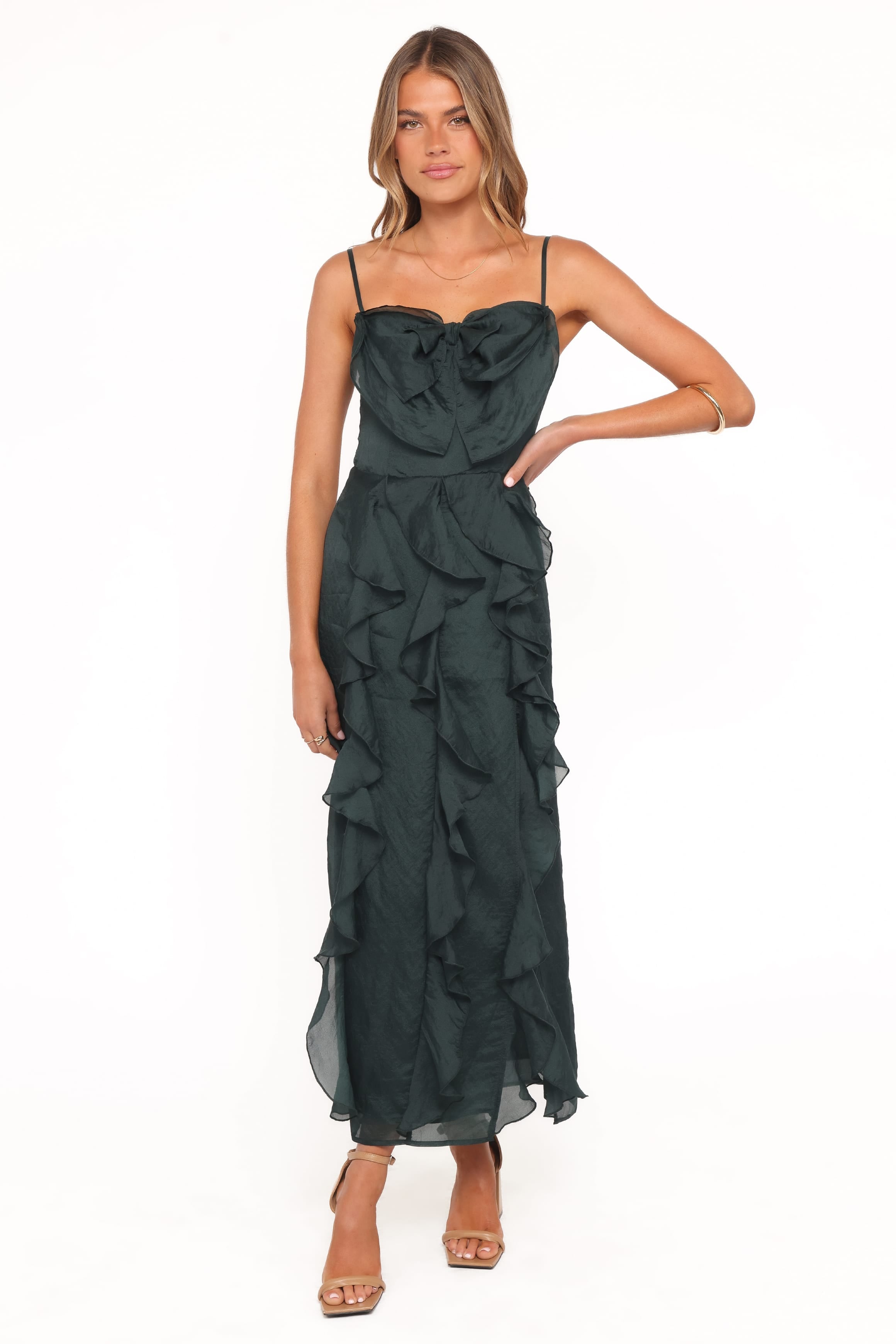 Adelyn Midi Dress - Emerald