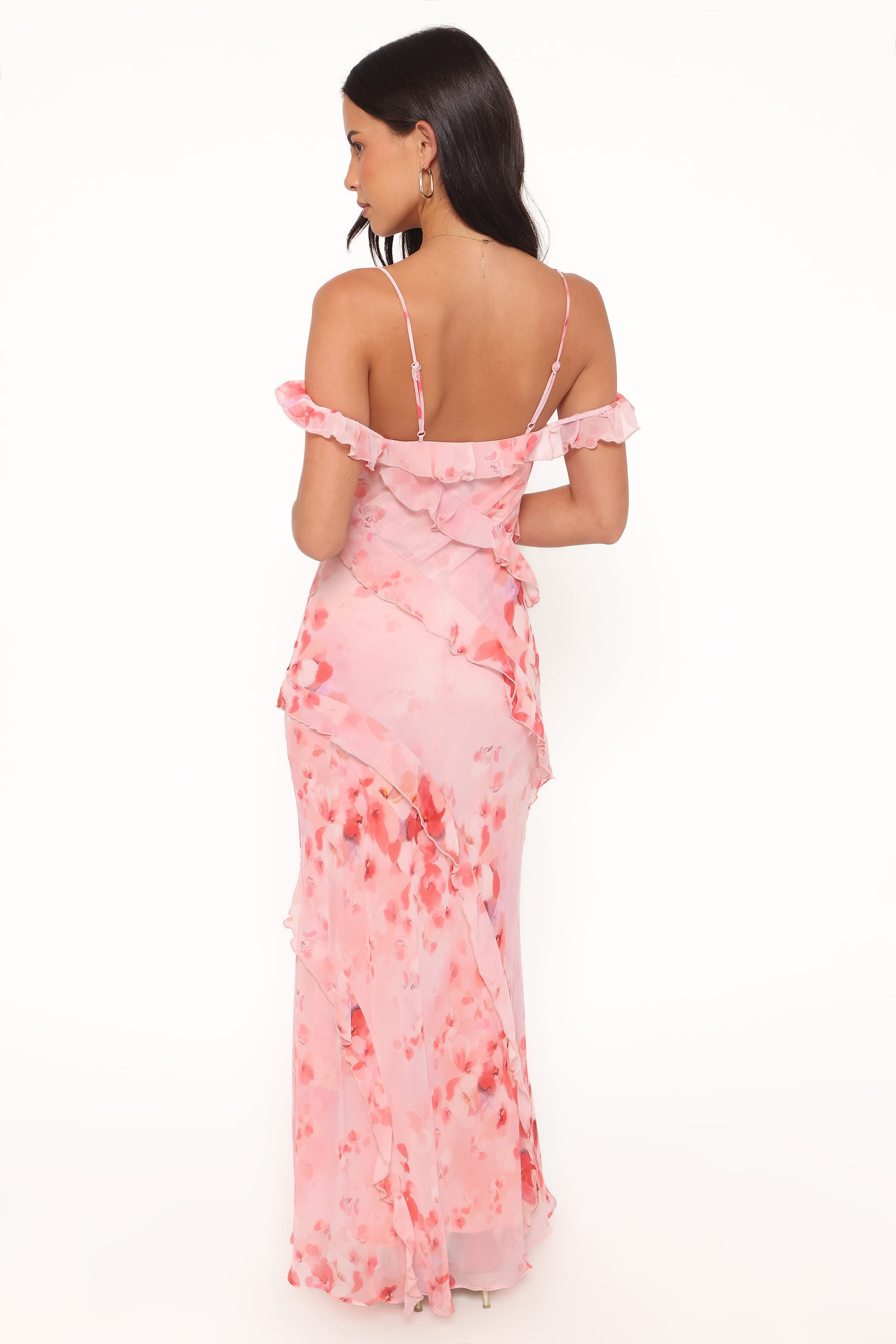 Alexia Off Shoulder Maxi Dress - Pink Floral