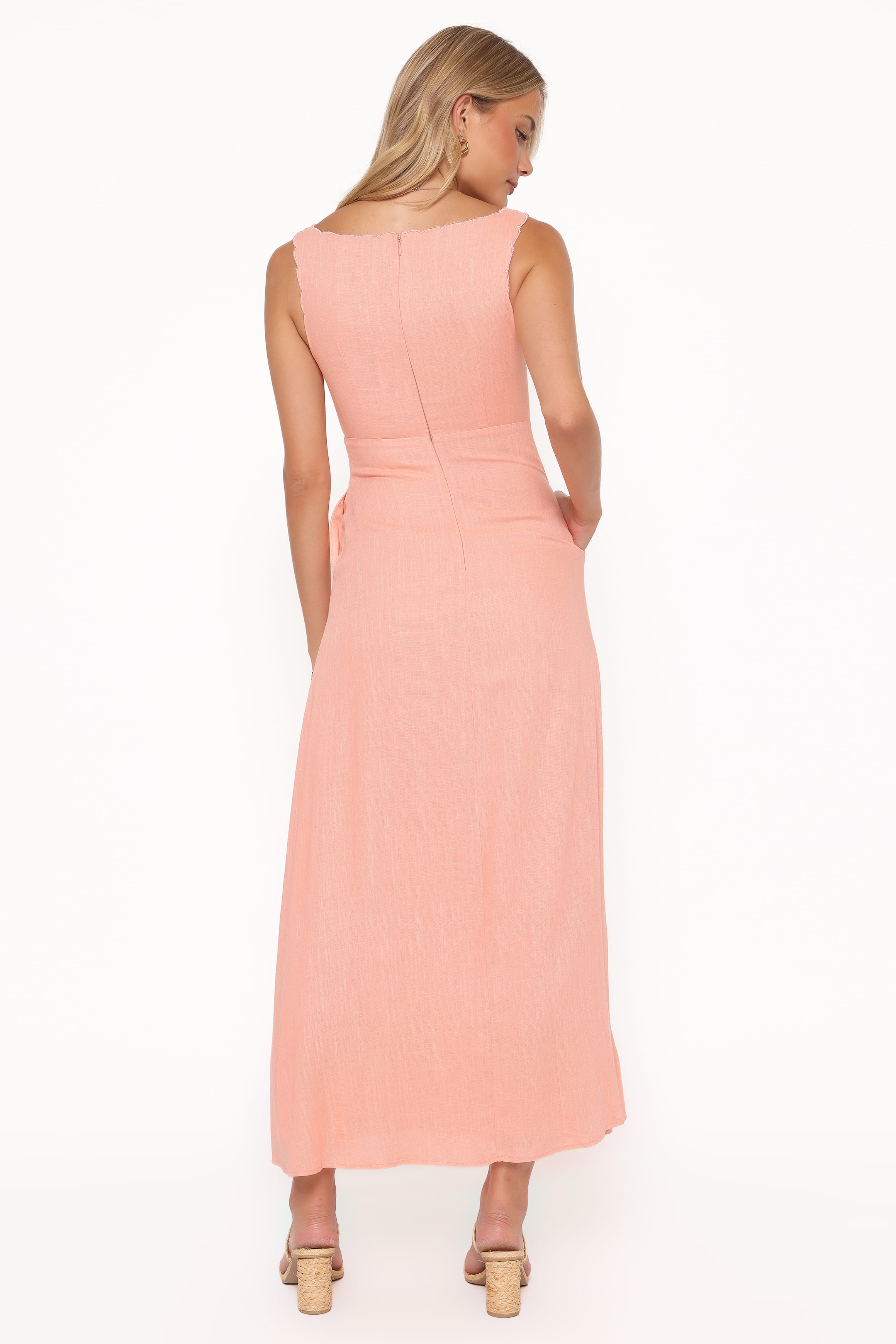 Amalie Maxi Dress - Pastel Peach