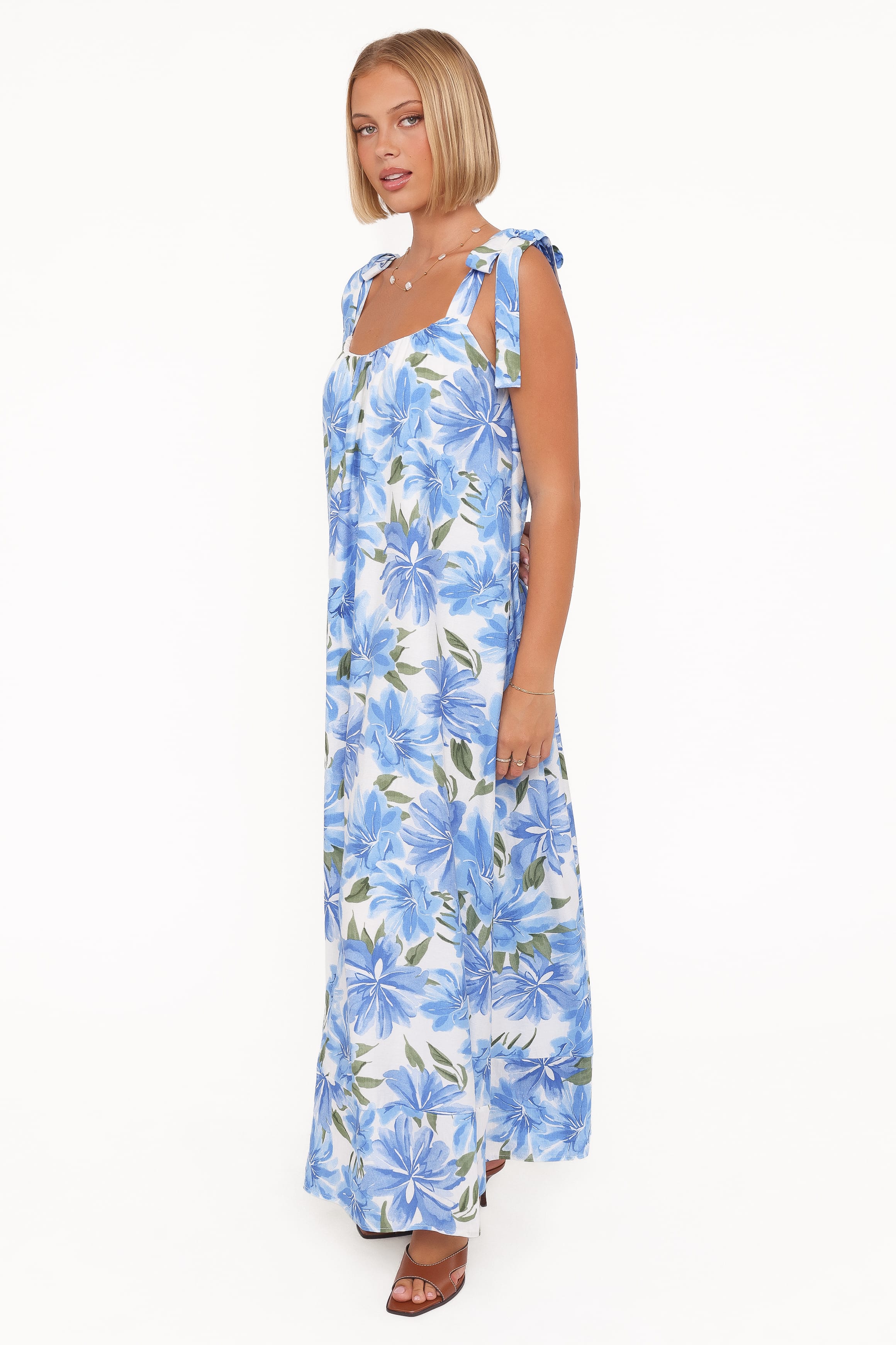 Amber Maxi Dress - Blue Floral