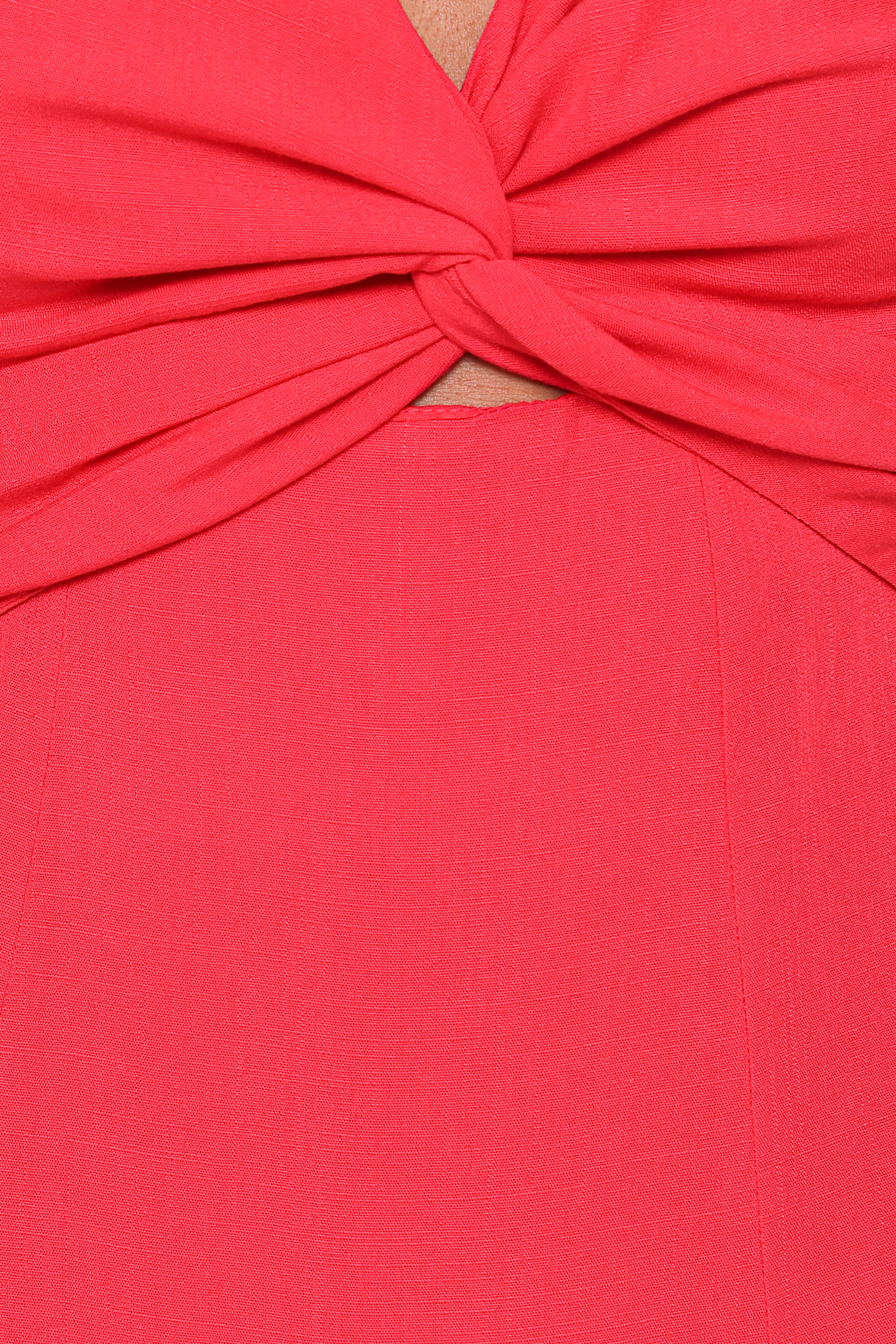 Archer Midi Dress - Red