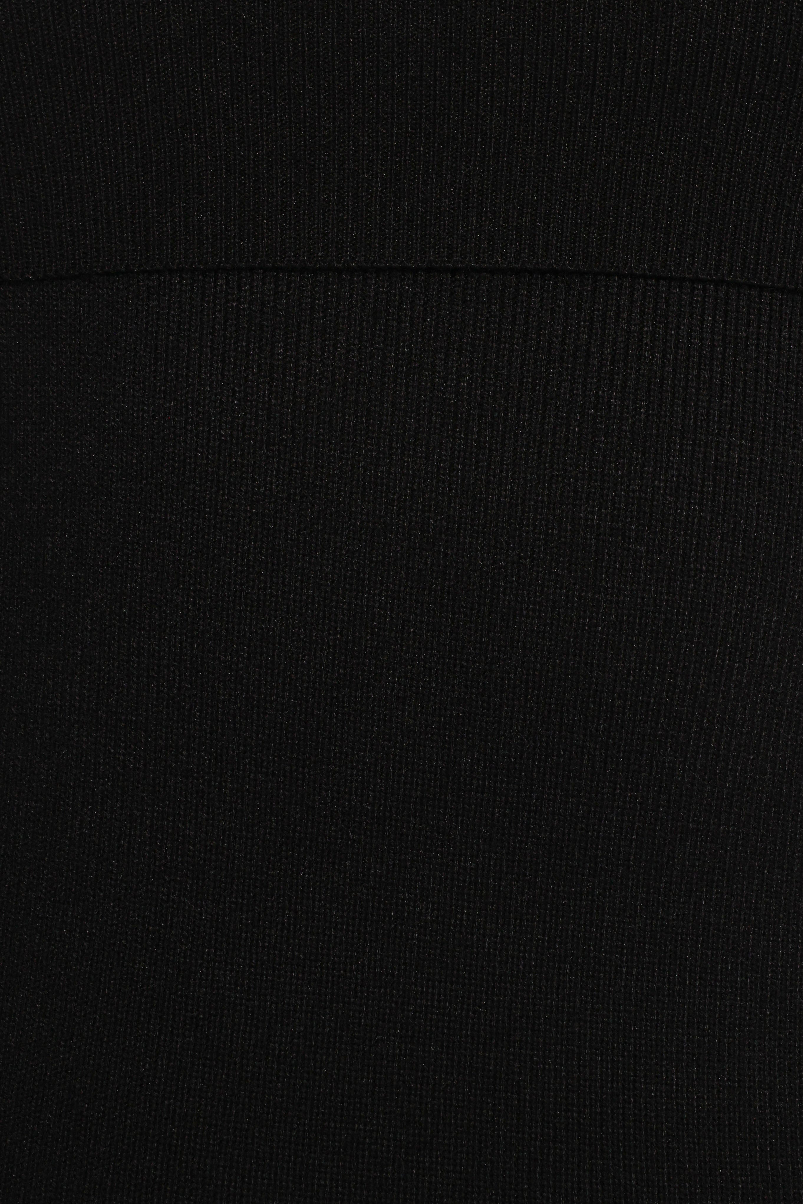 Archie Off the Shoulder Midi Dress - Black