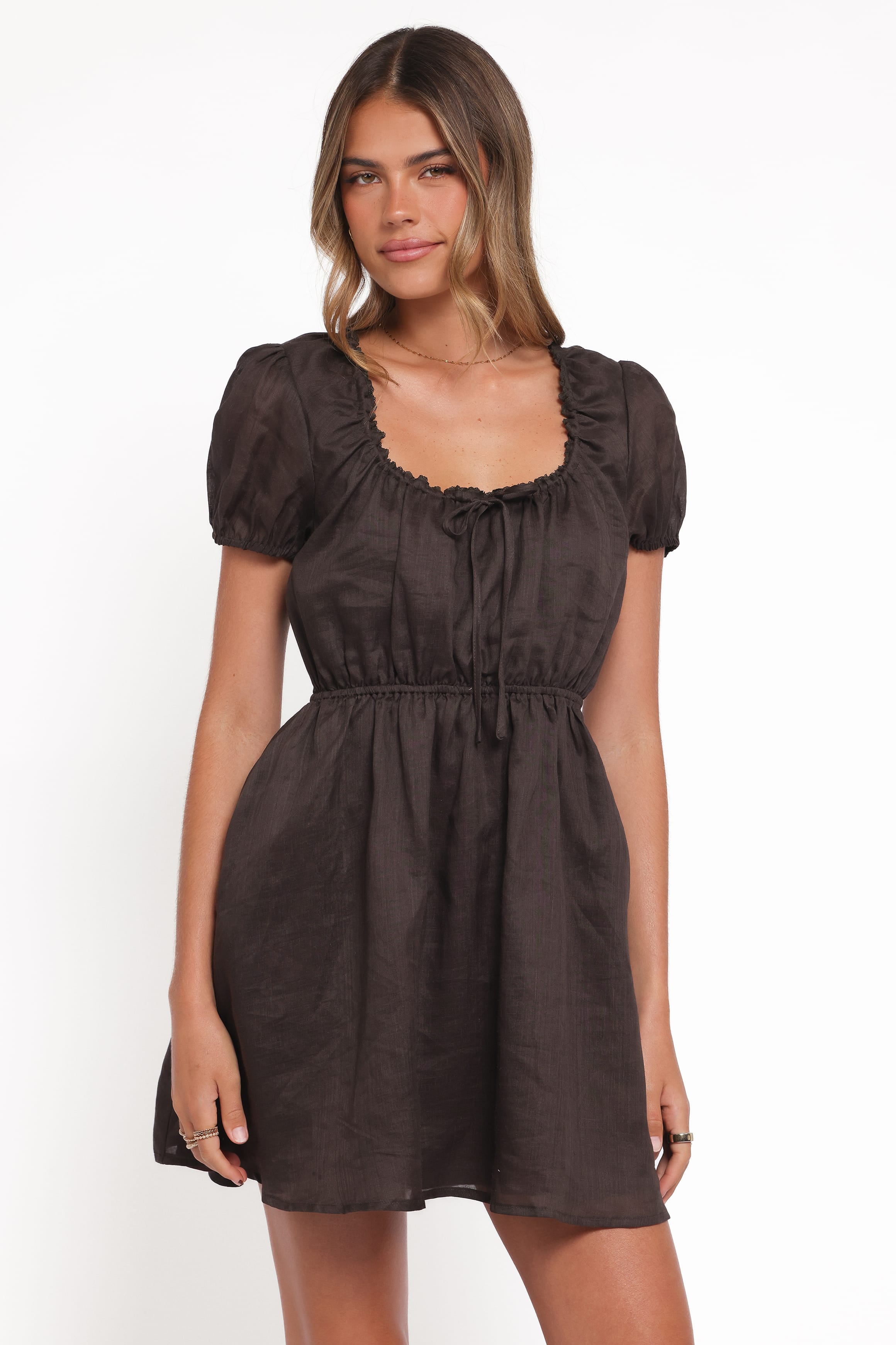 Arista Mini Dress - Espresso