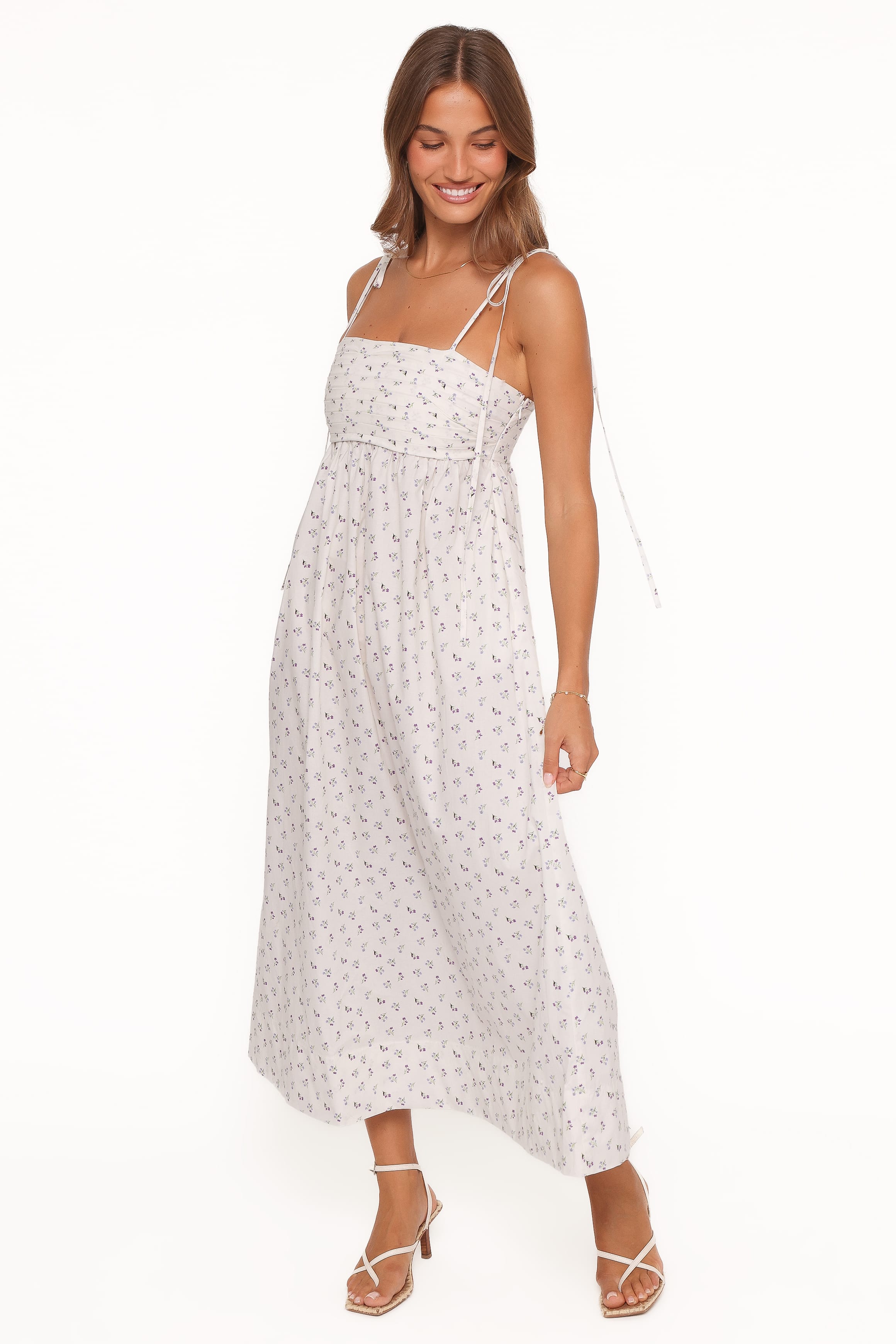 Ashtyn Maxi Dress - Purple Ditsy Floral