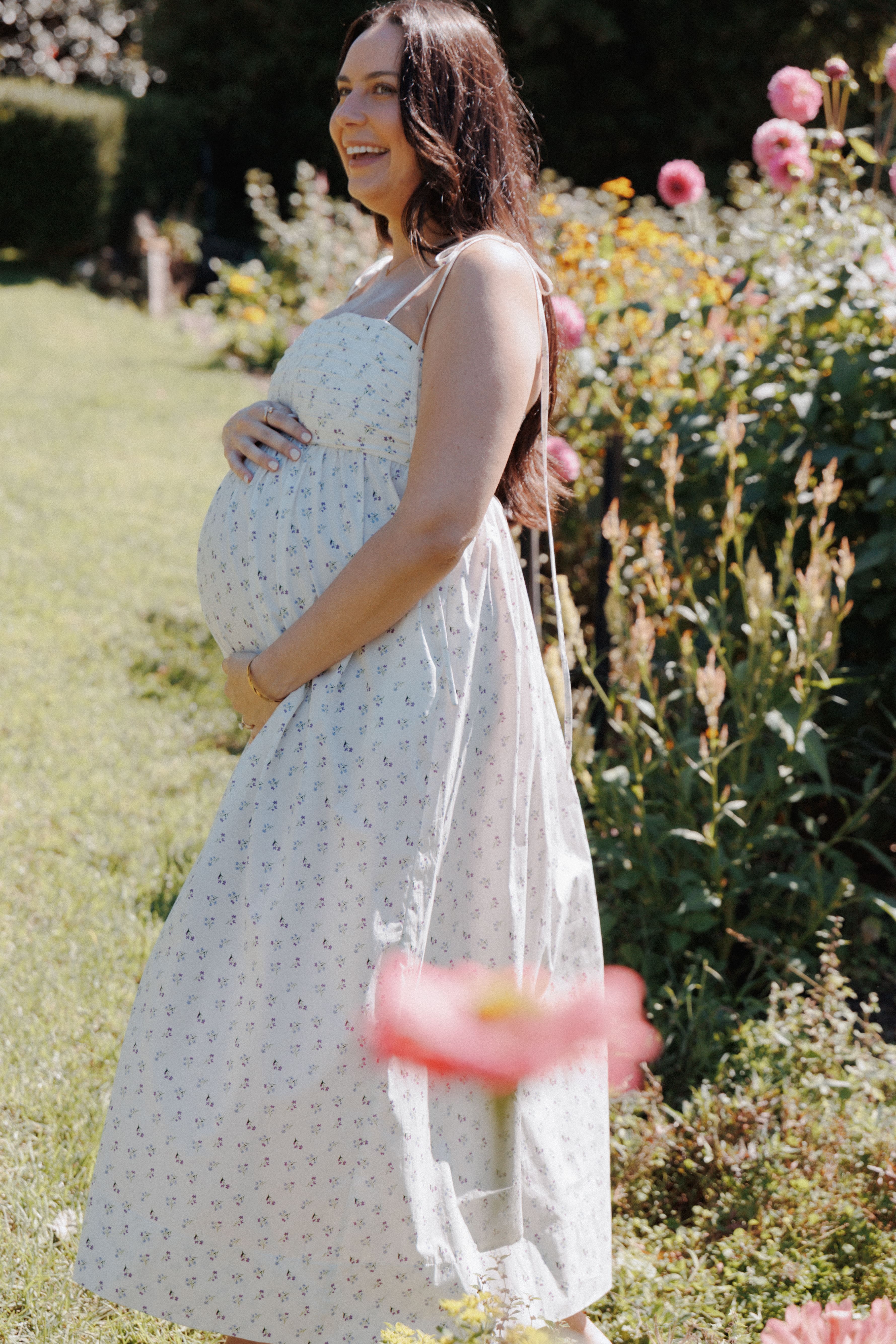 Ashtyn Maxi Dress - Purple Ditsy Floral