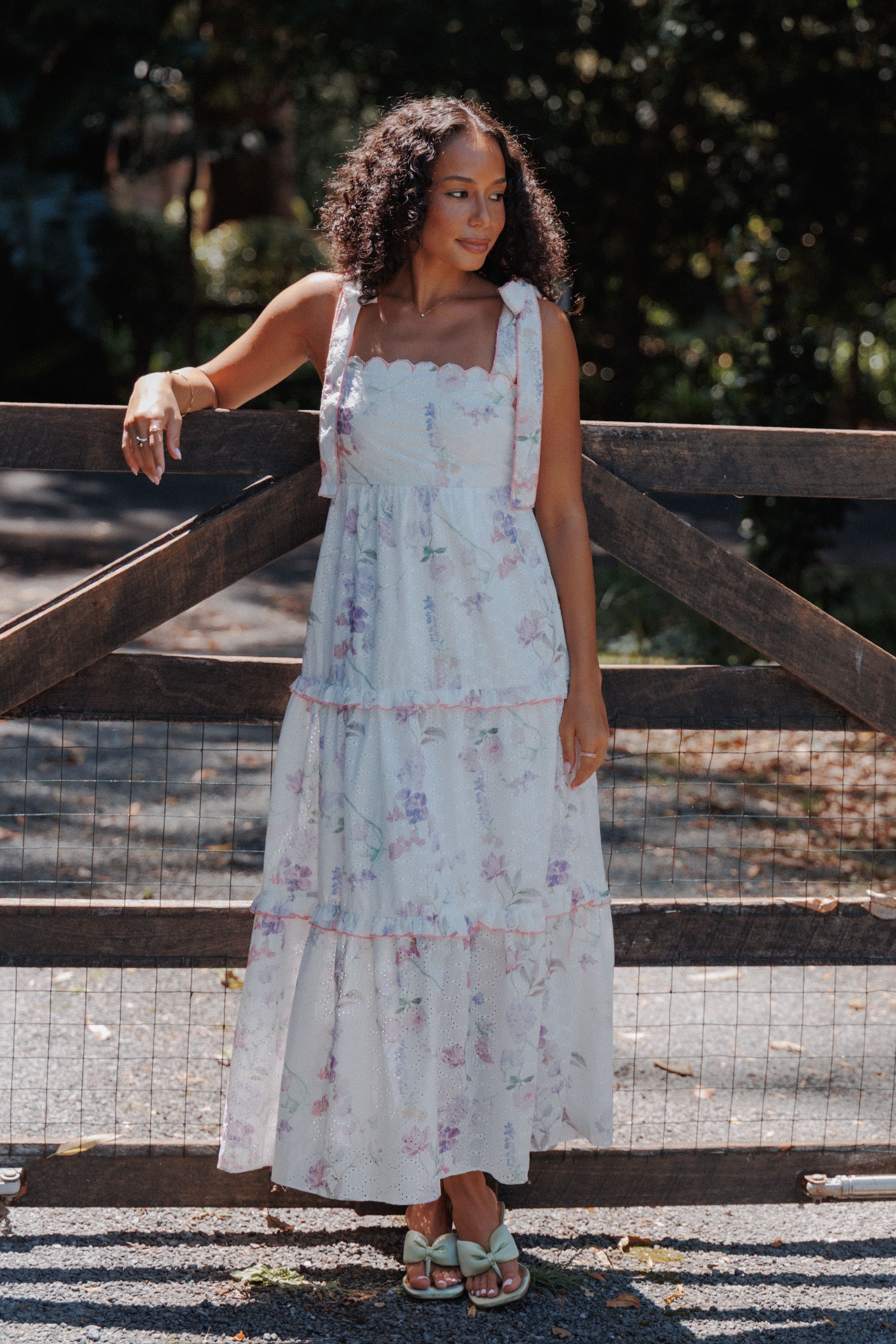 Aurelia Maxi Dress - Purple Floral