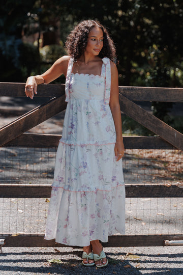Aurelia Maxi Dress - Purple Floral