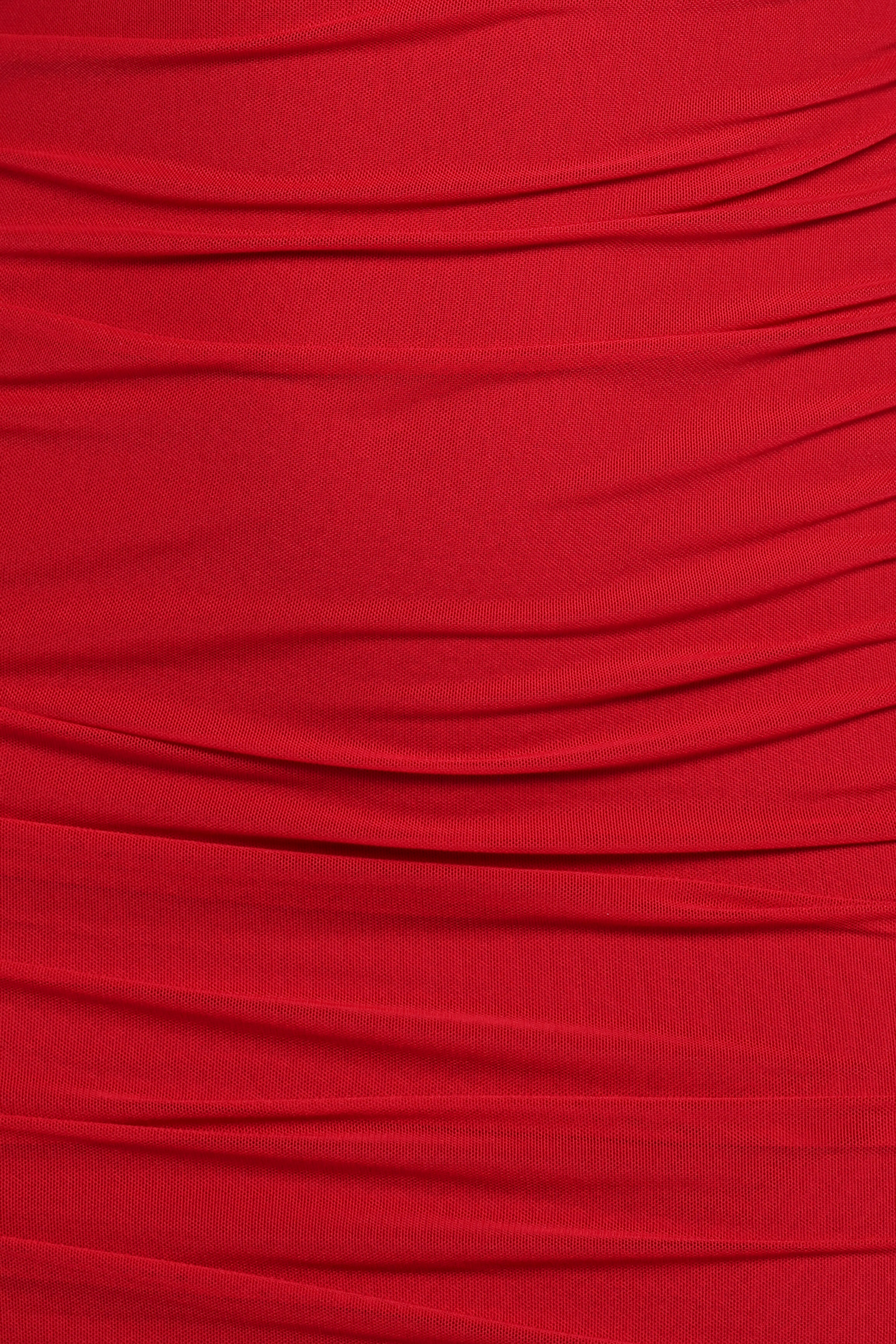 Austin Long Sleeve Mini Dress - Red