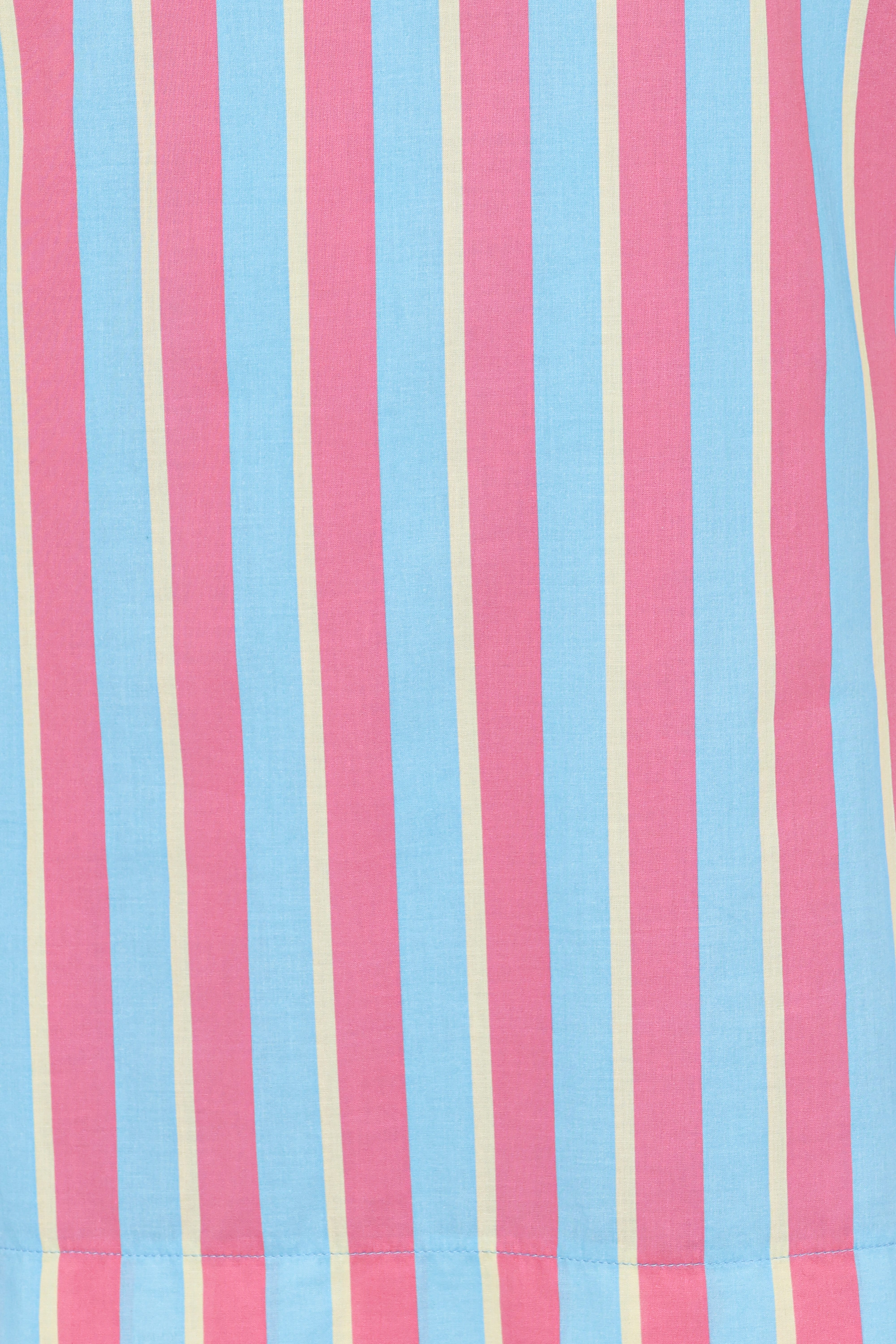 Benito Mini Dress - Aqua Pink Stripe