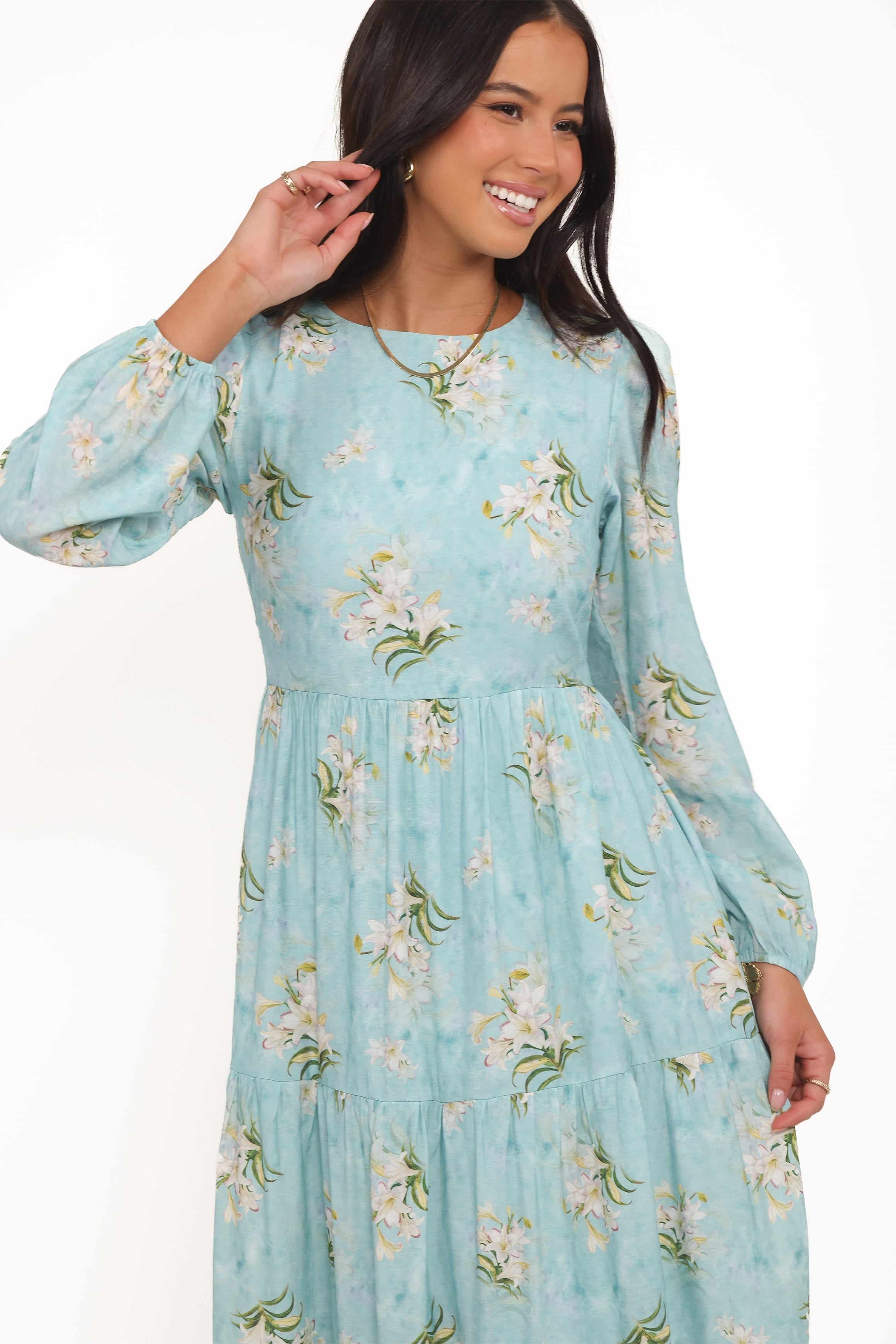 Bernice Maxi Dress - Blue Floral