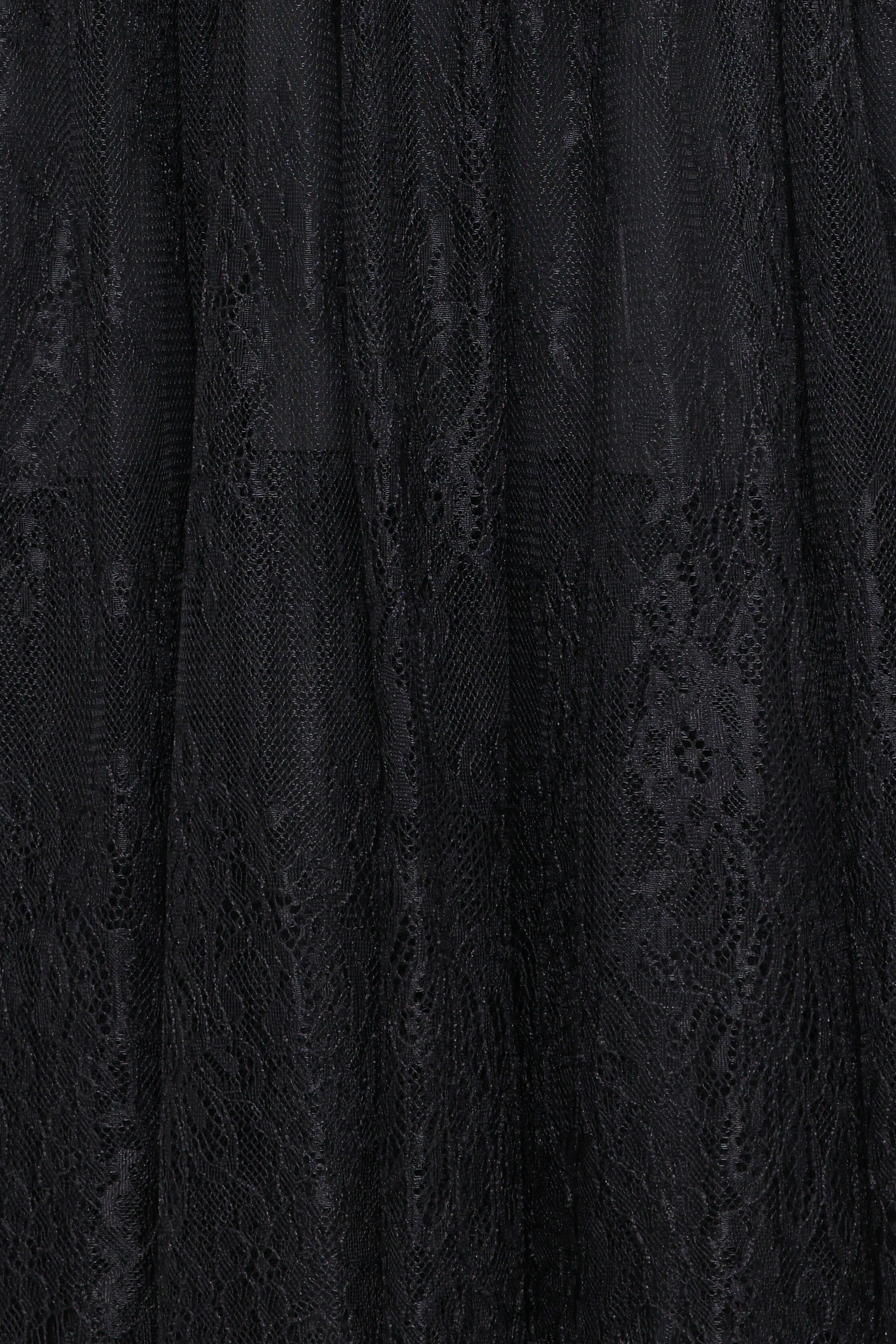 Bloom Strapless Maxi Dress - Black Lace