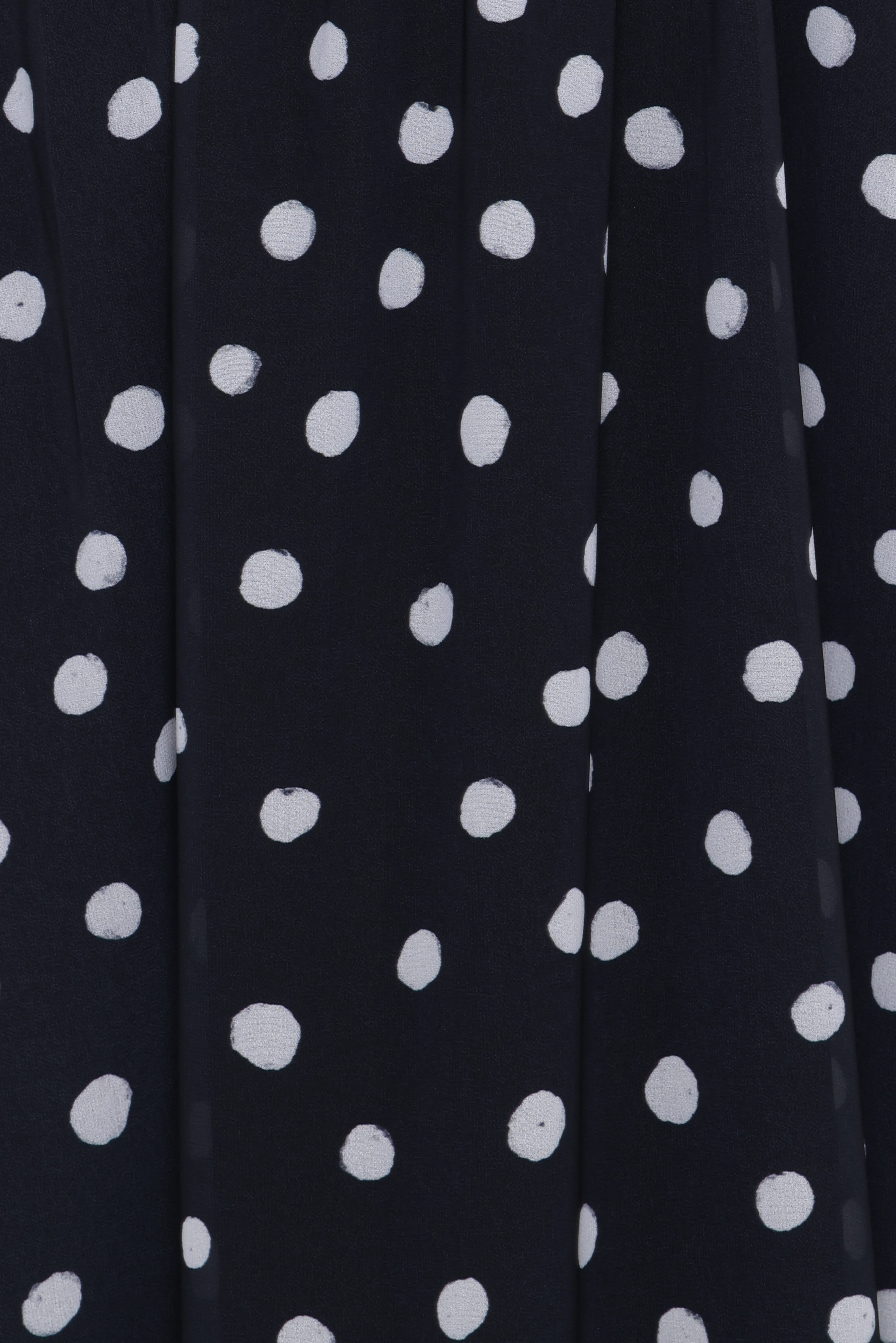 Boston Strapless Maxi Dress - Black Polka Dot