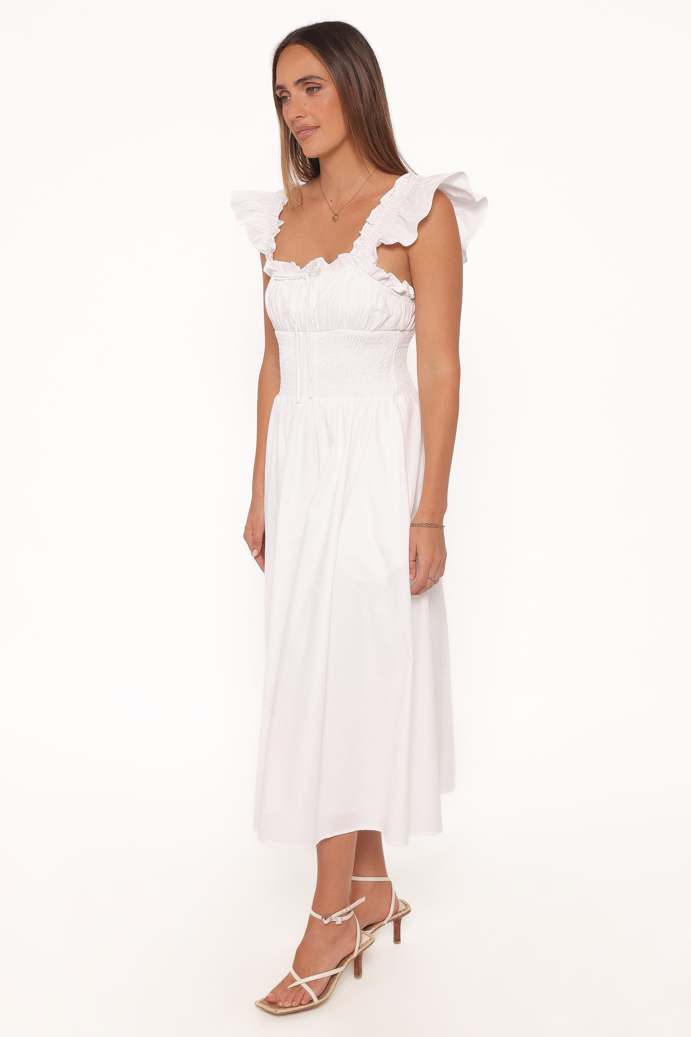 Bronte Midi Dress - White